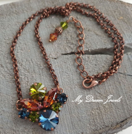 Ketting Swarovski  Copper Autumn