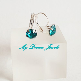 Swarovski Oorbellen December ( Blue Zircon )