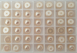 Swarovski 5807 Cabochon Half Drlled Pearl Creamrose 10mm