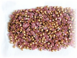 Swarovski 1012 puntsteen Light Rose 3,3mm per 12 stuks