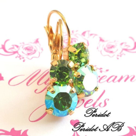 Oorbellen Lara met Swarovski Crystal "Kleur naar Keuze "