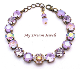 Armband Vintage Flower Violet  met Swarovski Crystal