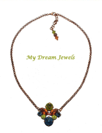 Ketting Swarovski  Copper Autumn