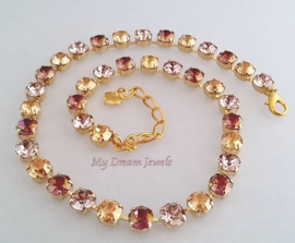 Armband Alison "Lilac Gold" met Swarovski Crystal