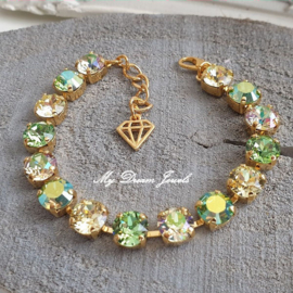 Armband Summer Green met Swarovski Crystal