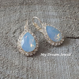 Luxe Oorbellen Swarovski Air Blue Opal / Crystal