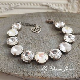 Armband " Crystal White Snow"  met Swarovski Crystal