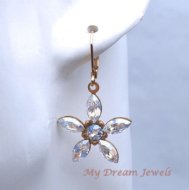 Oorhangers Crystal Star Moonlight met Swarovski