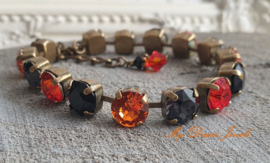 Armband Alison "  Halloween Sparkle " met Swarovski Crystal