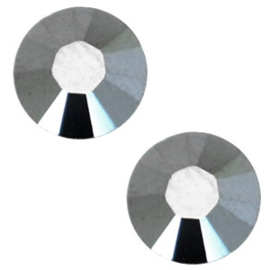 Swarovski 2012 platte steen "Jet Hematite "  4,6mm ( SS20 )