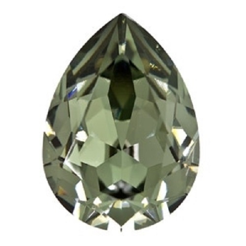 Swarovski 4320 druppel 8x6 mm Black Diamond