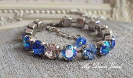 Armband Alison " Sapphire Dreams  " met Swarovski Crystal