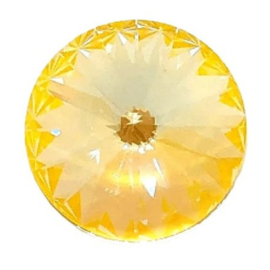 Swarovski 1122 Rivoli Crystal Sunshine Delite  12mm