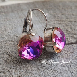 Oorbellen Square Crystal Electric