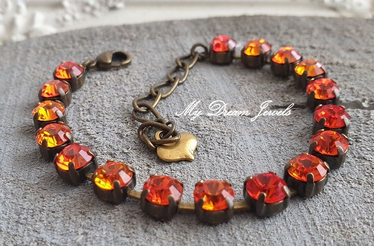 Armband Fire met Swarovski Crystal