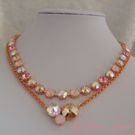 Ketting Swarovski Rosè Glamour