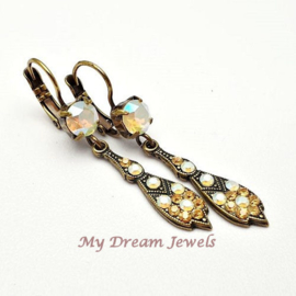 Oorhangers Vintage Glamour met Swarovski Crystal