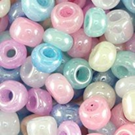 Rocailles Multicolour Shiny Pastel 4mm