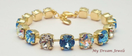 Armbandl Twinkle Aqua met  Swarovski Crystal