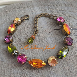 Armband Amy "Magical Autumn"met Swarovski Crystal