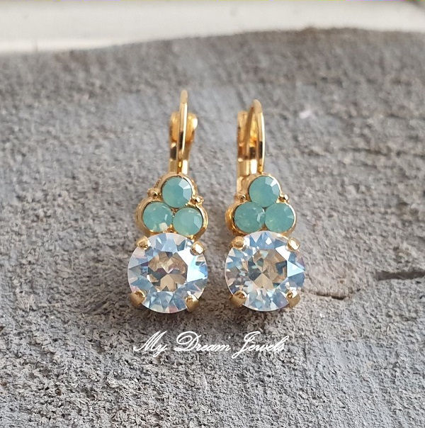 Oorbellen Pacific Moonlight met Swarovski Crystal