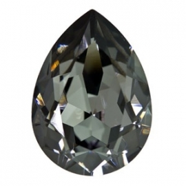 Swarovski 4320 druppel 14x10 mm Crystal Silver Night