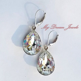 Oorhangers Swarovski Druppel Crystal 18x13mm