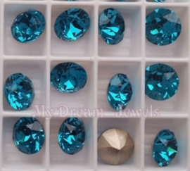 Swarovski 1088 puntsteen Blue Zircon 8,2mm ( SS39 )