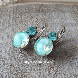 Oorbellen Sea Crystal Blue