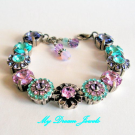 Luxe Armband "Fairy Viola" met Swarovski Crystal