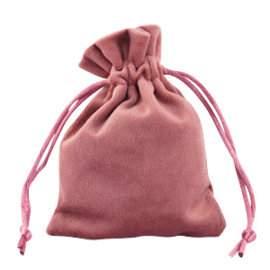 Sieraad cadeau zakje Velvet Antique pink