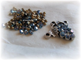 Swarovski 1012 puntsteen Sapphire Champagne 3,7mm per 12 stuks