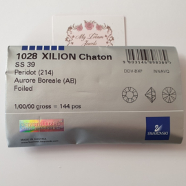 Swarovski 1028 puntsteen Peridot AB SS39 ( 8,2mm ) Vol
