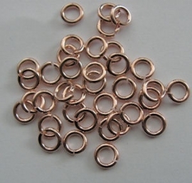 DQ Buigringen Rose Gold 6mm per 20 stuks