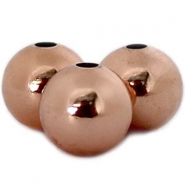 DQ Kralen Rond Rosé Gold  4mm