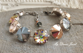 Armband "Beautiful Peacock " met Swarovski Crystal