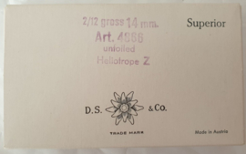 Swarovski 4866 Roulette "Crystal Heliotrope " 14mm