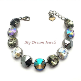 Armband "Black Paradise" met Swarovki Crystal