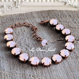 Armband Alison Koper " Rose Water Opal " met Swarovski Crystal