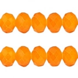 Facet Kraal Vintage Orange 6x4mm