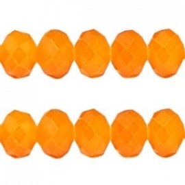 Facet Kraal Vintage Orange 6x4mm