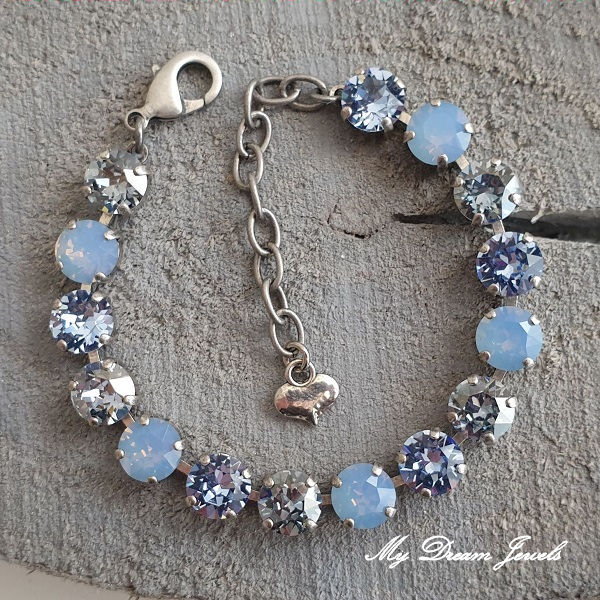 Armband Alison "Air Blue" met Swarovski Crystal