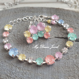 Armband " Happy Spring  " met Swarovski Crystal