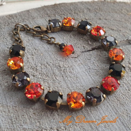 Armband Alison "  Halloween Sparkle " met Swarovski Crystal