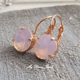 Oorbellen Rivoli Crystal Light Rose Opal