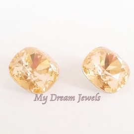 Swarovski 4470 Square Light Peach 12x12mm