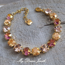 Armband Alison "Lilac Gold" met Swarovski Crystal