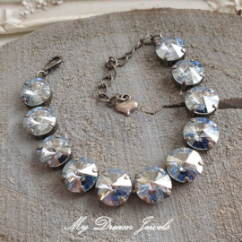 Armband "Crystal Blue Shade" met Swarovski Crystal