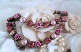 Swarovski Collier Antique Pink