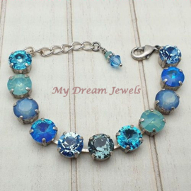 Armband  Blue Star Shine met Swarovski Crystal